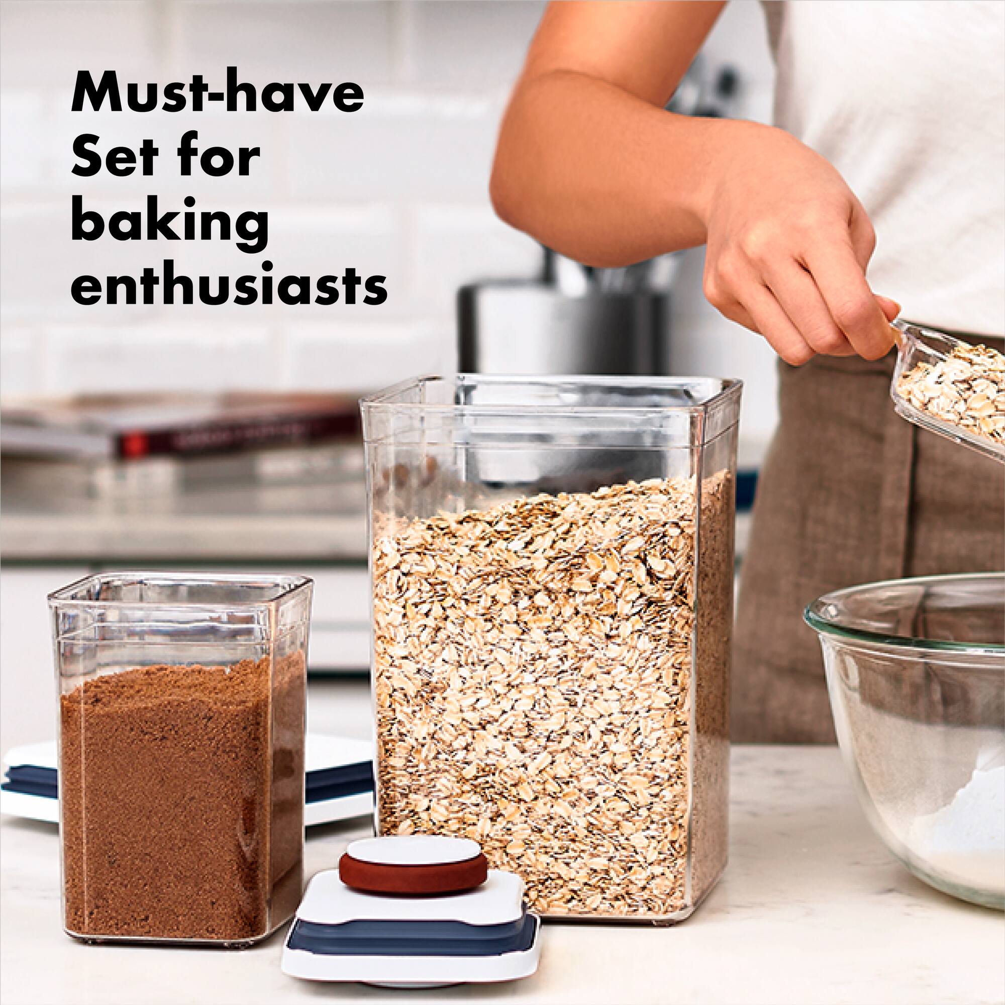 OXO SoftWorks 6-Piece POP Container Baking Set